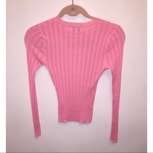 Long Sleeve Perforated Top - Picture 2 of 8